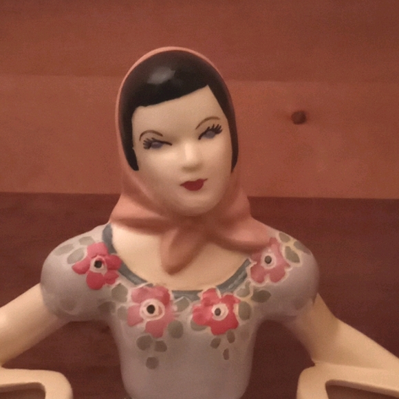 Elegant , Double vase weil ware pottery #4028  (896) - Picture 6 of 8